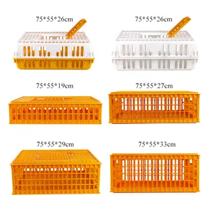 Cages de transport en plastique pour volailles vivantes, différentes tailles, pour pigeon, canard, poulet, oie