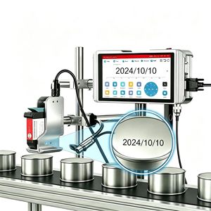 Máquina de Codificación en Línea Multi-idioma de 7 Pulgadas con Tecnología TIJ 2.5 para Impresión de Fechas en Líneas de Producción de Alimentos, Bebidas y Cosméticos - Product Image 4