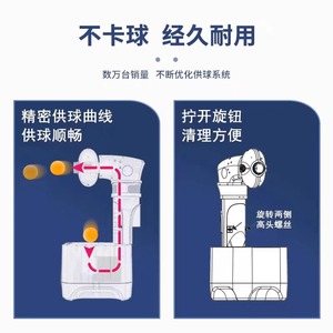 เครื่องยิงลูกปิงปองอัตโนมัติ Youyou รุ่น X4 ระบบป้อนลูกคู่อัจฉริยะ ปรับมุมได้ 9 ระดับ สำหรับฝึกซ้อมที่บ้าน - Product Image 1