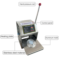 Machine de scellage manuelle pour gobelets de crème glacée et de gelée, scelleuse de gobelets en plastique pour yaourt et pouding, machine d'emballage de gobelets en plastique pour yaourt