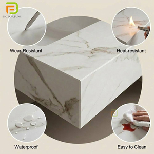 Mueble de Baño Flotante Comercial para Hotel con Doble Lavabo, Mueble de Pared con Lavabo de Piedra Sinterizada para Proyectos de Villas y Apartamentos - Product Image 2