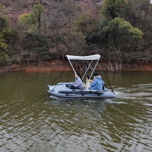 <span class=keywords><strong>Bateau</strong></span> de pêche gonflable type catamaran avec auvent, design léger et stable, fabrication OEM ODM - Product Image 3