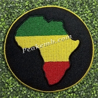 Histoire des Noirs carte de l'afrique Patch brodé Design thermocollant pour vêtements chapeaux et vestes fleur coeur forme tissu perle décoration