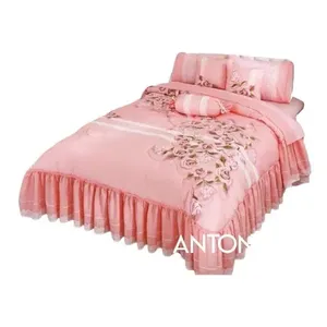 Ensemble de literie de compétition 10 pièces, taille matrimoniale, style princesse rayé, toutes saisons, coton et polyester, pour la maison - Product Image 5