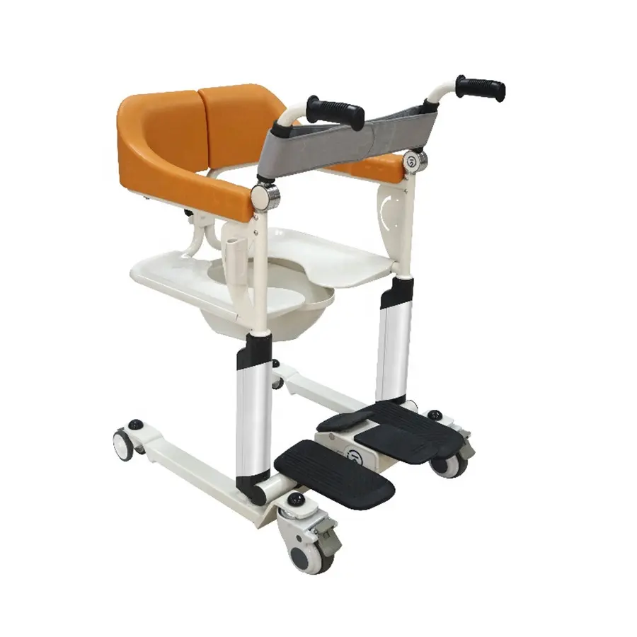 다기능 참을성 있는 이동 상승 목욕탕 변기 Commode 바퀴 의자 개화 치료 공급 90.2-108.2cm 42.5cm