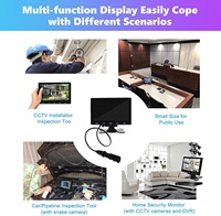 Moniteur LCD à écran 10.1 pouces avec AV HD VGA, pour contrôle de stationnement arrière de voiture, connexion caméra, pc, dvr, promotion, nouvelle collection