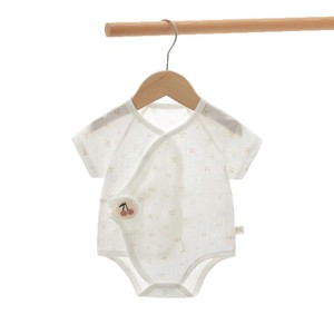 Combinaison pour bébé à manches courtes en coton fin unisexe, combinaison d'été avec patch cerise, taille 50/44 - Product Image 5