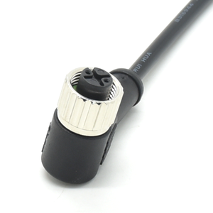 أسلاك كهربائية صناعية موصلات M12 2 دبوس بزاوية يمينية قابس أنثى ذكر IP67 مقاوم للماء كابل استشعار M12 - Product Image 4