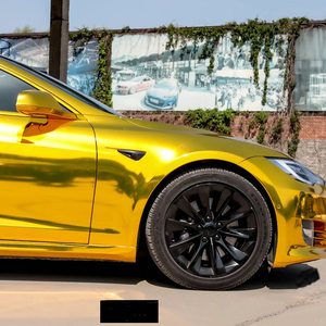 Vinilo Adhesivo para Automóviles de Alta Calidad, Color Cromo Espejo Dorado Brillante, para Carrocería Completa - Product Image 3