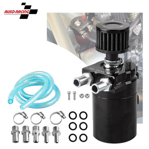 Auso-Racing Oil Catch <b>Can</b> Universal Aluminum Alloy With <b>Air</b> Filter For Car Modification Intake System - Product Image 1