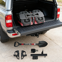 Support d'extension de queue de voiture pour Bronco, Wrangler, Tank 300, Jimny, BJ40 Boîte à outils intégrée pour réservoir de carburant.