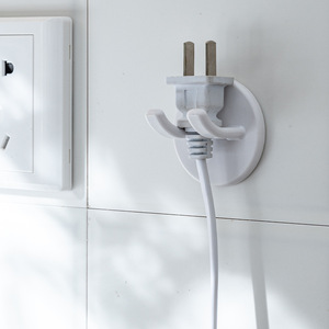 Yimijia Wall <b>Hook</b> Double <b>Hook</b> <b>White</b> Self Adhesive 1-3kg Load Capacity For Kitchen Bathroom Storage - Product Image 2
