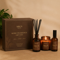 AIKUN Maßgefertigtes Luxus-Aromatherapie-Set: Duftdiffusor und Sojawachskerze in Geschenkverpackung für Festliche Raumduftgestaltung