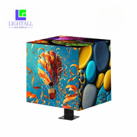 Schermo LED P3 per Interni, Display LED a 4 Lati 384x384x384mm, Schermo LED Magic Box con Controllo WIFI e APP