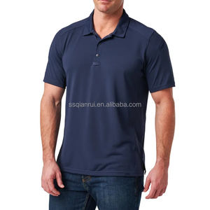 Polo en polyester à logo personnalisé, coupe ajustée, sensation <span class=keywords><strong>de</strong></span> fraîcheur, manches courtes, évacuation <span class=keywords><strong>de</strong></span> l'humidité, t-shirts <span class=keywords><strong>de</strong></span> performance, polo tactique - Product Image 6