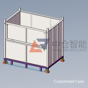 Nhà máy cung cấp trực tiếp thép Pallet hộp <span class=keywords><strong>Heavy</strong></span> <span class=keywords><strong>Duty</strong></span> kim loại Pallet bin thép Stackable gấp <span class=keywords><strong>container</strong></span> tải 1t & 2t cho hội thảo - Product Image 6