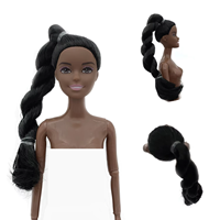 Poupées en peau marron et noire de 30cm, 11 articulations mobiles flexibles, jouet vierge pour enfants, bricolage, nouveauté