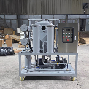 Macchina per il filtraggio dell'olio lubrificante per turbine, purificatore d'olio con demulsificazione per la riparazione di macchinari pesanti - Product Image 1