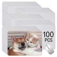 US Warehouse Bulk White Mouse Pad Sublimation Mouse Pads Blanks Custom Mouse Pad Sublimation Blanks Desk Mat Non Slip Bottom