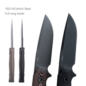 Cuchillo de hoja fija <span class=keywords><strong>Sanrenmu</strong></span> Factory S795 de alta calidad, cuchillos EDC de espiga completa, cuchillo táctico de bolsillo para cuello para acampar con funda - Product Image 4
