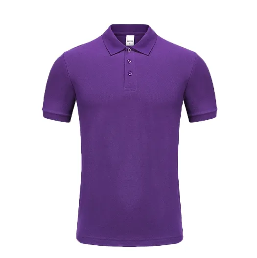 Logo ile özel Polo tişörtler erkek 220G donatılmış % 100% pamuk Polo gömlek özel kendi tasarım gömlek erkek boş t-shirt