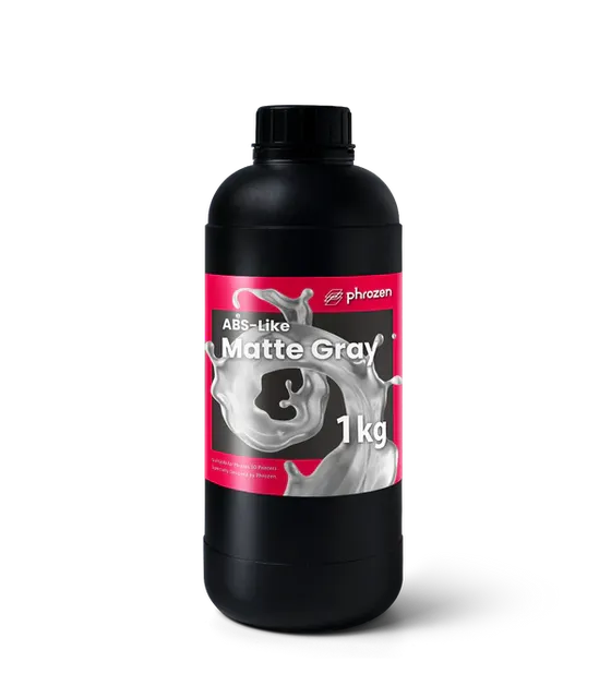 Phrozen ABS-like Synthetic Resin 3D Printing Material High Precision Low Shrinkage Matte Gray 100% Purity 1kg 5kg