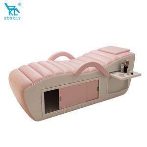 SONKLY Sillón Eléctrico de Lujo Curvo para Pestañas, <span class=keywords><strong>Camilla</strong></span> Estética Reclinable para Extensiones de Pestañas, <span class=keywords><strong>Silla</strong></span> para Lashista - Product Image 6