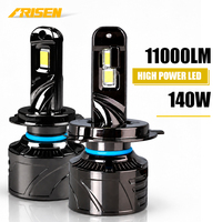 Luz LED para Auto Ajustable de Tamaño Pequeño 1+1 Design, Lámpara Automotriz H7 de 15000lm, Bombilla LED H7 H11 H4 para Faros Delanteros