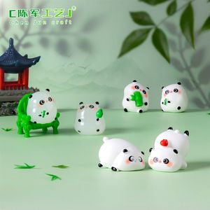 Accesorios Decorativos para Jardín, Panda Rojo Luminoso, Paisajismo, Suculentas, Bolsas Sorpresa Decorativas, Pequeños - Product Image 4