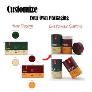 Tubos de Papel Cilíndricos Redondos Innovadores y Ecológicos de Alta Calidad con Logotipos de Marca Personalizados para Frutos Secos y Otros Alimentos - Product Image 4