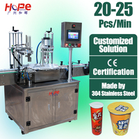 Machine d'emballage automatique rotative à tête unique pour scellage à chaud de films en rouleau, pour canettes et bouteilles de qualité alimentaire, scelleuse haute vitesse pour films PP PE