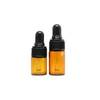 Bouteilles en verre de 1 ml, 2 ml, 3 ml, 5 ml pour huiles essentielles, lotions, produits de soin de la peau, mini-bouteilles compte-gouttes en verre pour sérum cosmétique