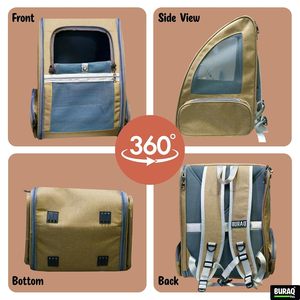 Pet <b>Backpack</b> with Breathable Mesh Design Portable <b>Carrier</b> Bag for Cats and Small <b>Dogs</b> Suitable for Travel Hiking Camping Use - Product Image 5