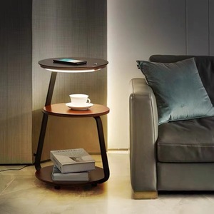 Nordic Style Wireless Charging Floor Lamp Luxury Minimalist Modern Bedside Table Lamp Integrated <b>LED</b> Light for Bedroom Living - Product Image 4