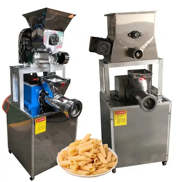 Mesin pembuat pasta rol otomatis, mesin pembuat Pasta industri komersial makaroni, mesin produksi spageti
