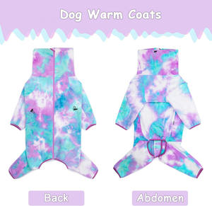 छोटे कुत्ते क्लासिक स्वेटर कोट चार पैर वाले ओवरल्स कुत्ते कोट xl बैंगनी रंग के सामान ध्रुवीय फ्लेक्स कुत्ते शीतकालीन कोट - Product Image 4