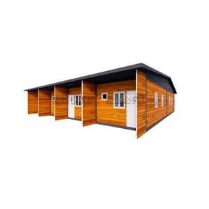 Casas Contenedor Prefabricadas de Acero con Acabado de Madera, Unidades Desmontables para Oficinas, Escuelas, Dormitorios, Diseño de Casa de Campo - Product Image 1