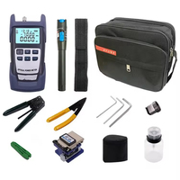 Kit portable professionnel d'installation, réparation, épissage et test de réseau avec sac de transport, léger (1,5 kg), portée 5-30 km, fibre optique FTTH