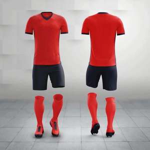 Uniformes de Fútbol Personalizados de Alta Calidad para Hombres, Adultos y Niños, Conjuntos de Camisetas de Manga Corta, 100% Poliéster, Color Personalizado - Product Image 3