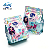Sachet personnalisé de 5 kg à fond plat mat avec fermeture éclair pour sel de bain, crème de douche, shampoing, gel douche, après-shampoing, savon pour les mains, poudre cosmétique