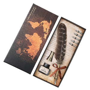 Juego de Plumas de Caligrafía de Lujo 2026, Juego de Tinta para Escritura, Caja de Regalo de Papelería con 5 Plumillas, Pluma de Tinta de Metal para Bodas - Product Image 6