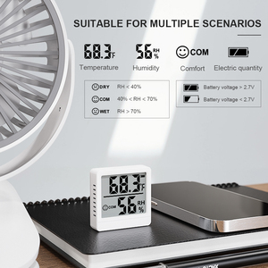 เครื่องวัดความชื้นและความชื้นอุณหภูมิระบบดิจิทัลระบบบลูทูธอัจฉริยะพร้อมการควบคุมการใช้งานระยะไกล - Product Image 3