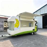 Camion de restauration mobile en acier Skyacross CXSW25-029 entièrement équipé, fourgon commercial pour la vente de gâteaux, kiosque extérieur, remorque à crème glacée pour parc