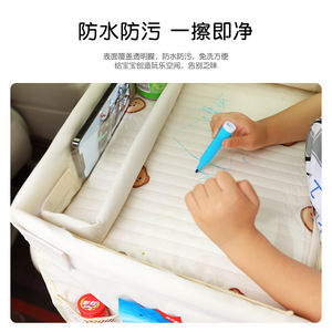 Car Seat Tray <b>Childrens</b> Foldable Storage <b>Table</b> Multi Functional Waterproof Serving Tray For Car Use - Product Image 4