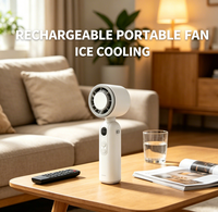 Ventilateur portable rechargeable avec refroidissement par glace, mini-ventilateur USB-C, logo personnalisé OEM ODM