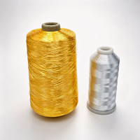 Glanzend Goud 100% Viscose Rayon Filament 300D voor Borduren, Naaiwerk, Premium Kleding, Huistextiel