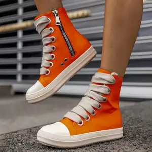 Dikke Kanten Hoge Top Kwastjes Lopende Chaussures Sepatu Casual Schoenen Trending Damesmode Sneakers Voor Dames