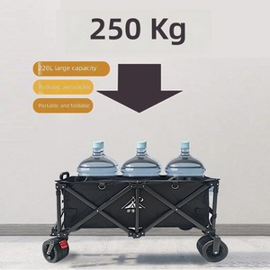 Carrito de Venta al por Mayor para Camping y RV con Mesa Elevable, Carrito Mejorado para Puesto de Mercado Nocturno, Carrito Grande para Venta al Aire Libre con Toldo, Carrito <span class=keywords><strong>Pequeño</strong></span> de Metal - Product Image 2
