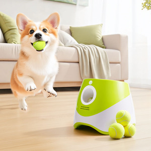 Toptan yeni otomatik Pet interaktif oyuncak-sürdürülebilir köpek topu atma makinesi, tenis topu başlatıcısı yürüyüş için - Product Image 6