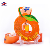 Longzhiyu 17 ans métal médaille usine Offre Spéciale 5K course Sport médailles médaille d'or MARathon finisseur Souvenir
